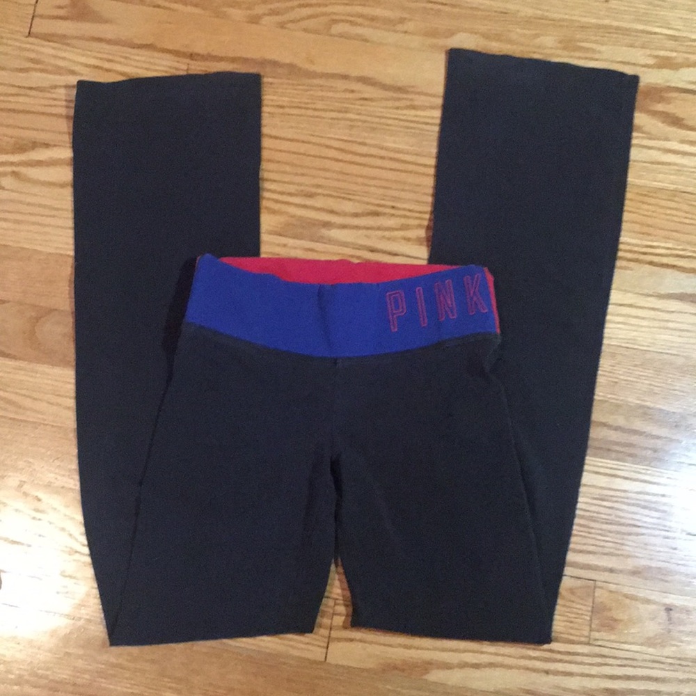Victoria’s Secret pink giants flat band yoga pants